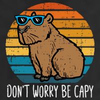 Dont Worry Be Capy Capybara Hat
