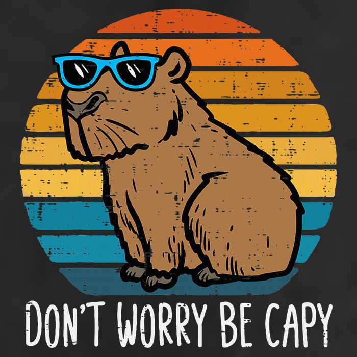 Dont Worry Be Capy Capybara Hat