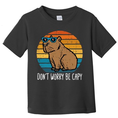 Dont Worry Be Capy Capybara Toddler T-Shirt