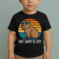 Dont Worry Be Capy Capybara Toddler T-Shirt