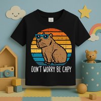 Dont Worry Be Capy Capybara Toddler T-Shirt