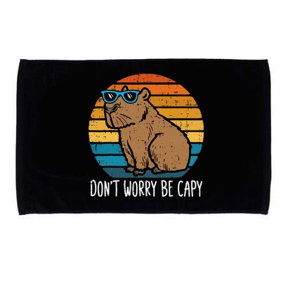 Dont Worry Be Capy Capybara Microfiber Hand Towel