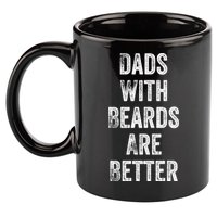 Dads With Beards Are Better Beard Gift For Dads With Beards Great Gift 11oz C Handle Ceramic Mug