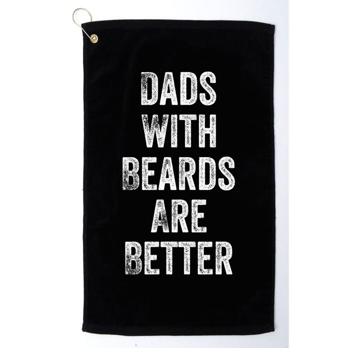 Dads With Beards Are Better Beard Gift For Dads With Beards Great Gift Golf Towel