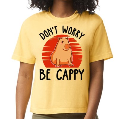 Dont Worry Be Cappy Capybara Animal Lover Funny Comfort Colors Boxy T-Shirt