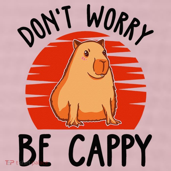 Dont Worry Be Cappy Capybara Animal Lover Funny 25L Jumbo Tote