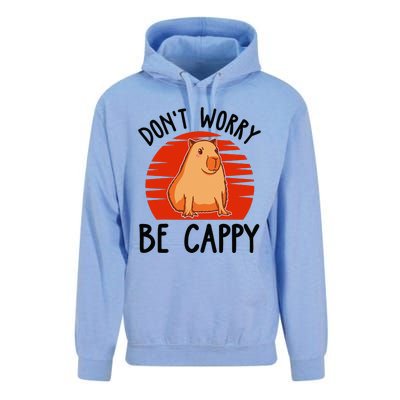 Dont Worry Be Cappy Capybara Animal Lover Funny Unisex Surf Hoodie