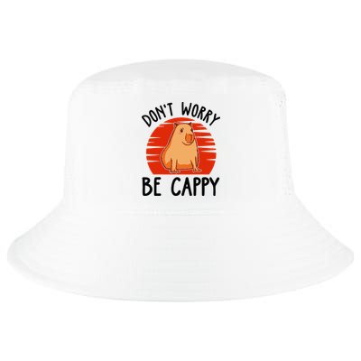 Dont Worry Be Cappy Capybara Animal Lover Funny Cool Comfort Performance Bucket Hat