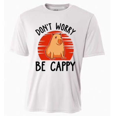 Dont Worry Be Cappy Capybara Animal Lover Funny Cooling Performance Crew T-Shirt