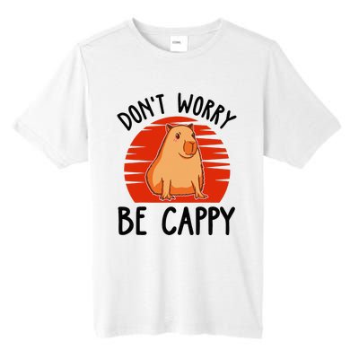 Dont Worry Be Cappy Capybara Animal Lover Funny Tall Fusion ChromaSoft Performance T-Shirt