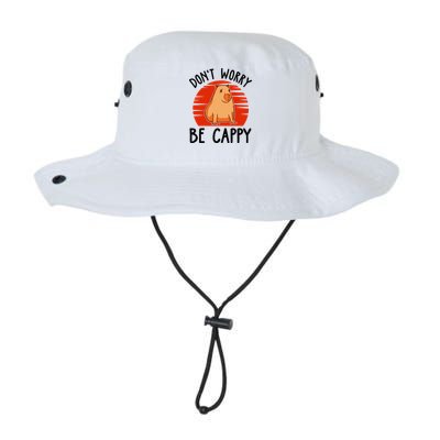 Dont Worry Be Cappy Capybara Animal Lover Funny Bucket Hat