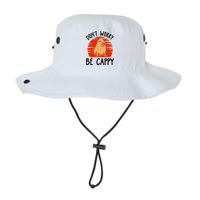 Dont Worry Be Cappy Capybara Animal Lover Funny Bucket Hat