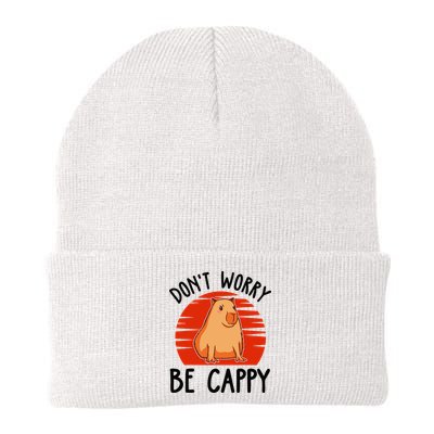Dont Worry Be Cappy Capybara Animal Lover Funny Beanie