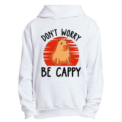 Dont Worry Be Cappy Capybara Animal Lover Funny Urban Pullover Hoodie