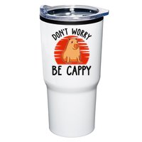 Dont Worry Be Cappy Capybara Animal Lover Funny Tumbler