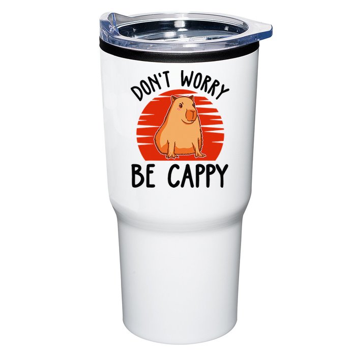Dont Worry Be Cappy Capybara Animal Lover Funny Tumbler