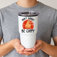 Dont Worry Be Cappy Capybara Animal Lover Funny Tumbler