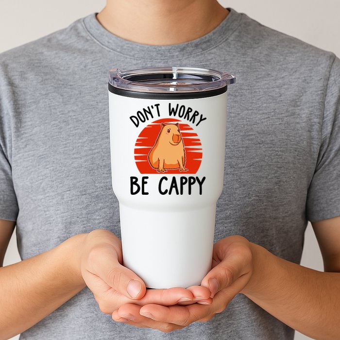 Dont Worry Be Cappy Capybara Animal Lover Funny Tumbler