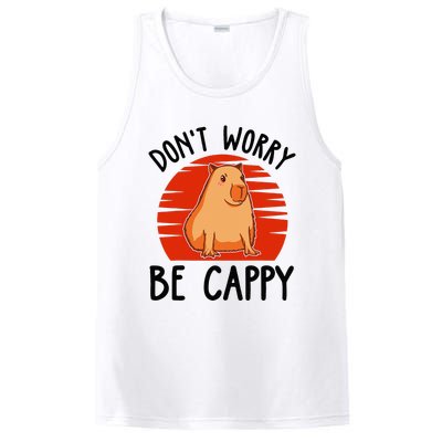 Dont Worry Be Cappy Capybara Animal Lover Funny PosiCharge Competitor Tank