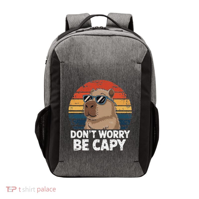 Dont Worry Be Capy Vector Backpack