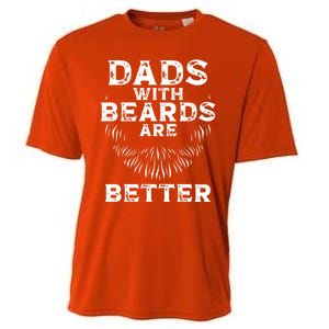 Dads With Beards Are Better Beard Lover Gift Cooling Performance Crew T-Shirt