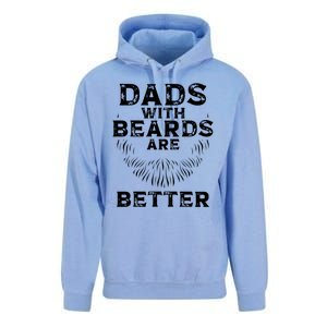 Dads With Beards Are Better Beard Lover Gift Unisex Surf Hoodie