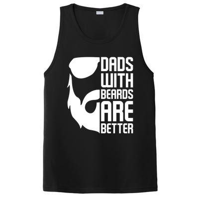 Dads With Beards Are Better Funny Beard Fathers Day Gift PosiCharge Competitor Tank