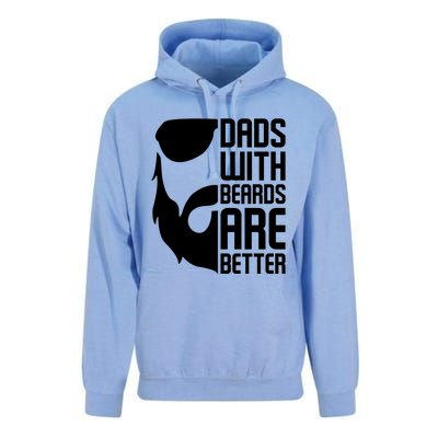 Dads With Beards Are Better Funny Beard Fathers Day Gift Unisex Surf Hoodie