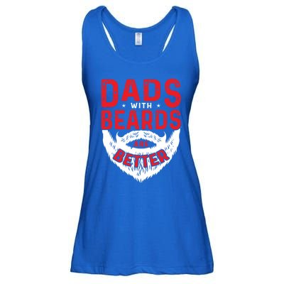 Dads With Beards Are Better Funny Beard Cool Gift Ladies Essential Flowy Tank