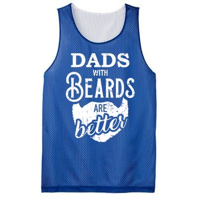 Dads With Beards Are Better Great Gift Mesh Reversible Basketball Jersey Tank