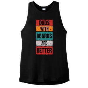 Dads With Beards Are Better Gift Ladies PosiCharge Tri-Blend Wicking Tank