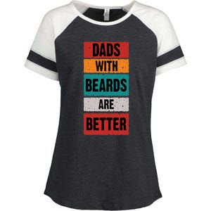 Dads With Beards Are Better Gift Enza Ladies Jersey Colorblock Tee