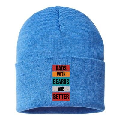 Dads With Beards Are Better Gift Sustainable Knit Beanie