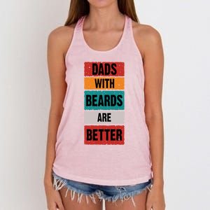 Dads With Beards Are Better Gift Women's Knotted Racerback Tank