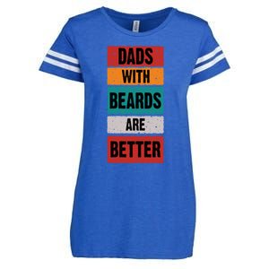 Dads With Beards Are Better Gift Enza Ladies Jersey Football T-Shirt