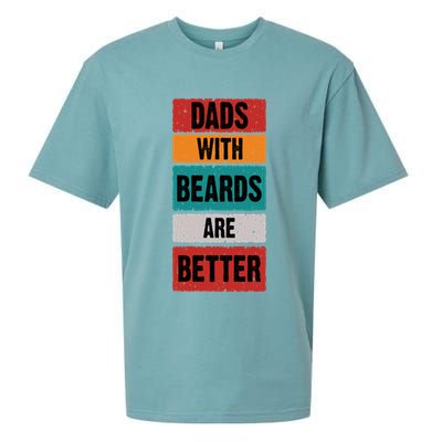 Dads With Beards Are Better Gift Sueded Cloud Jersey T-Shirt