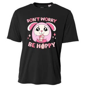 Don't Worry Be Hoppy Squishmallow Cute Bunny Easter Day Costume Gift Idea Cooling Performance Crew T-Shirt