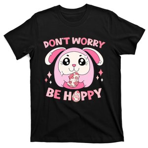 Don't Worry Be Hoppy Squishmallow Cute Bunny Easter Day Costume Gift Idea T-Shirt