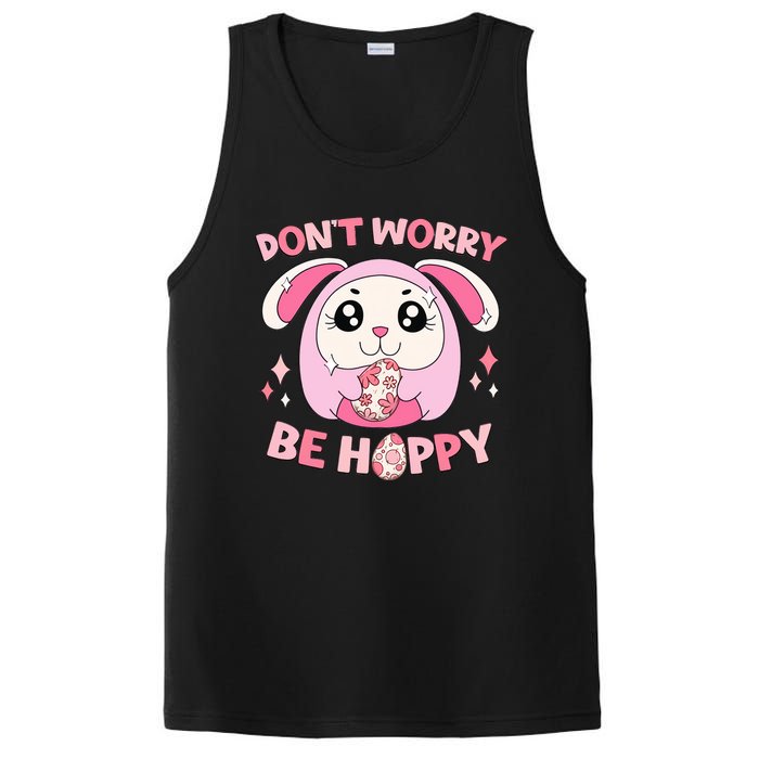 Don't Worry Be Hoppy Squishmallow Cute Bunny Easter Day Costume Gift Idea PosiCharge Competitor Tank