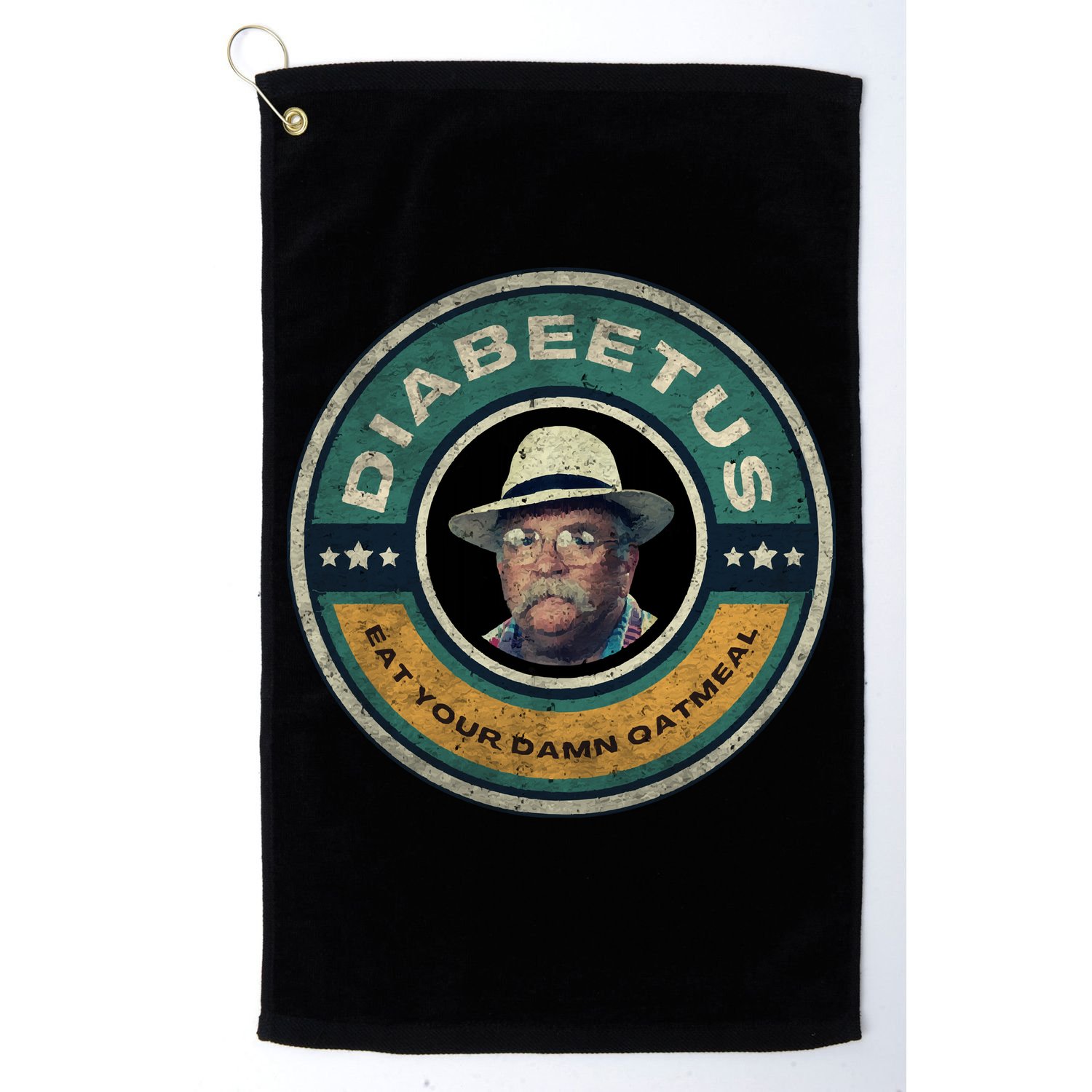 Diabeetus Wilford Brimley Copy Golf Towel