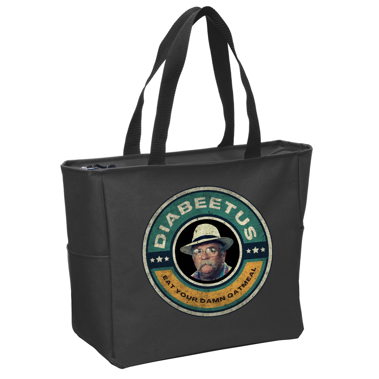 Diabeetus Wilford Brimley Copy Zip Tote Bag