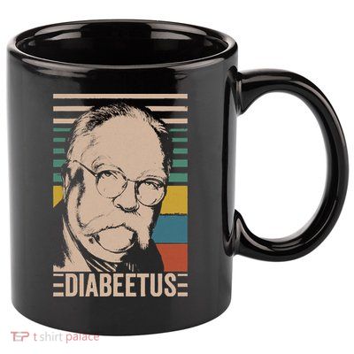 Diabeetus Wilford Brimley Vintage Style Design 11oz C Handle Ceramic Mug