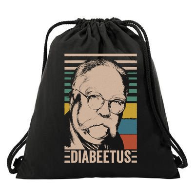 Diabeetus Wilford Brimley Vintage Style Design Drawstring Bag