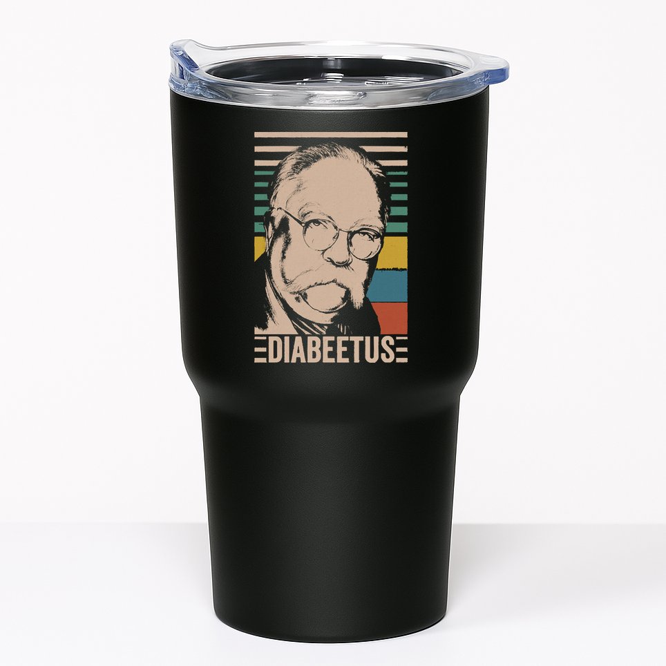 Diabeetus Wilford Brimley Vintage Style Design Tumbler
