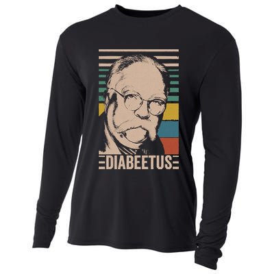 Diabeetus Wilford Brimley Vintage Style Design Cooling Performance Long Sleeve Crew