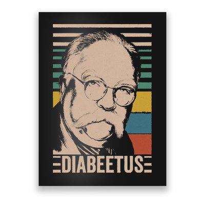 Diabeetus Wilford Brimley Vintage Style Design Poster