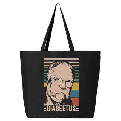 Diabeetus Wilford Brimley Vintage Style Design 25L Jumbo Tote