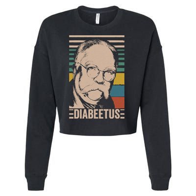 Diabeetus Wilford Brimley Vintage Style Design Cropped Pullover Crew