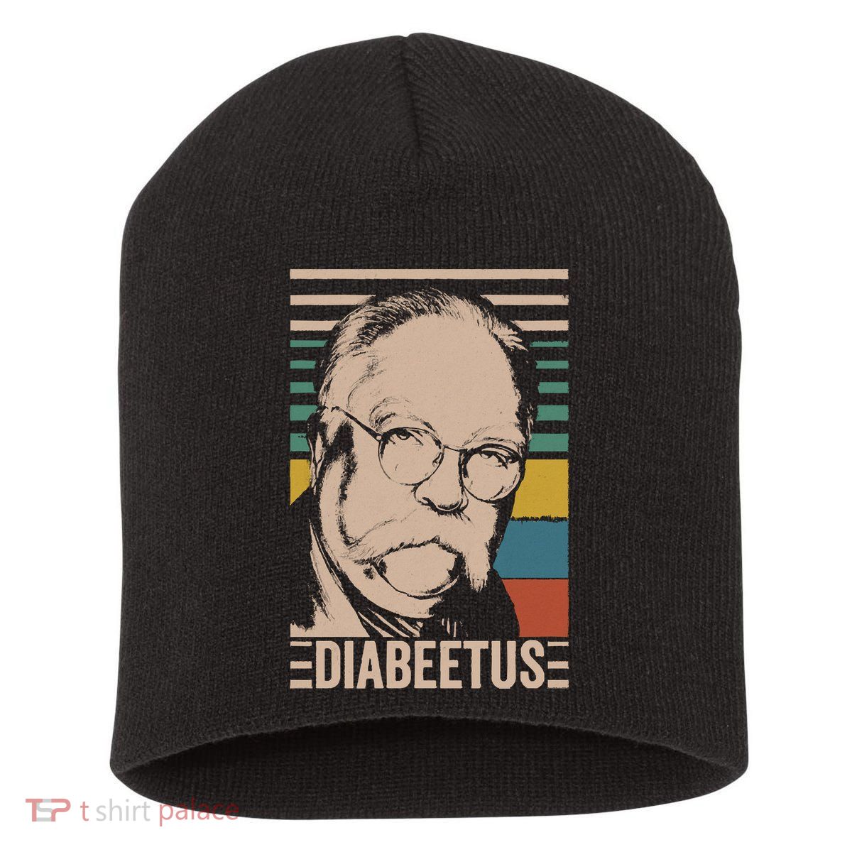 Diabeetus Wilford Brimley Vintage Style Design Short Acrylic Beanie