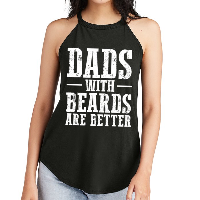 Dads With Beards Are Better Gift Women's Perfect Tri Rocker Tank
